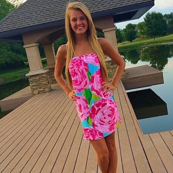 Lilly Pulitzer Dresses & Skirts - LILLY PULITZER Keetan Dress Hotty Pink Roses {S49}